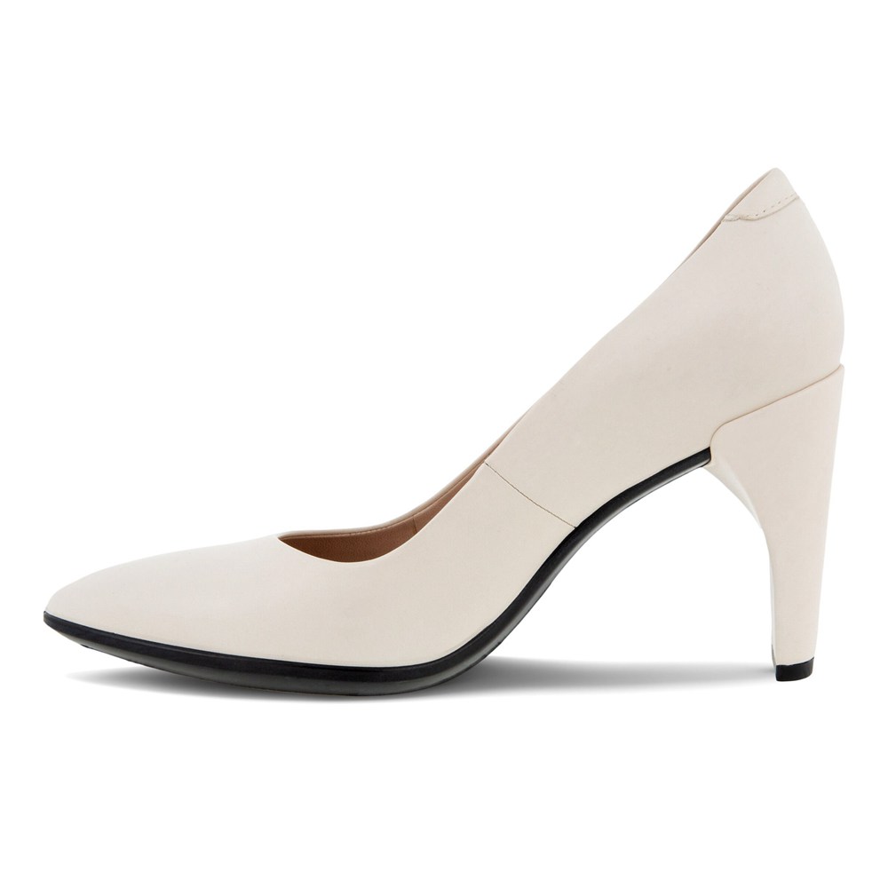 ECCO Womens Pumps Beige - Shape 75 Pointy Sleek 2.0 - EIF-493268